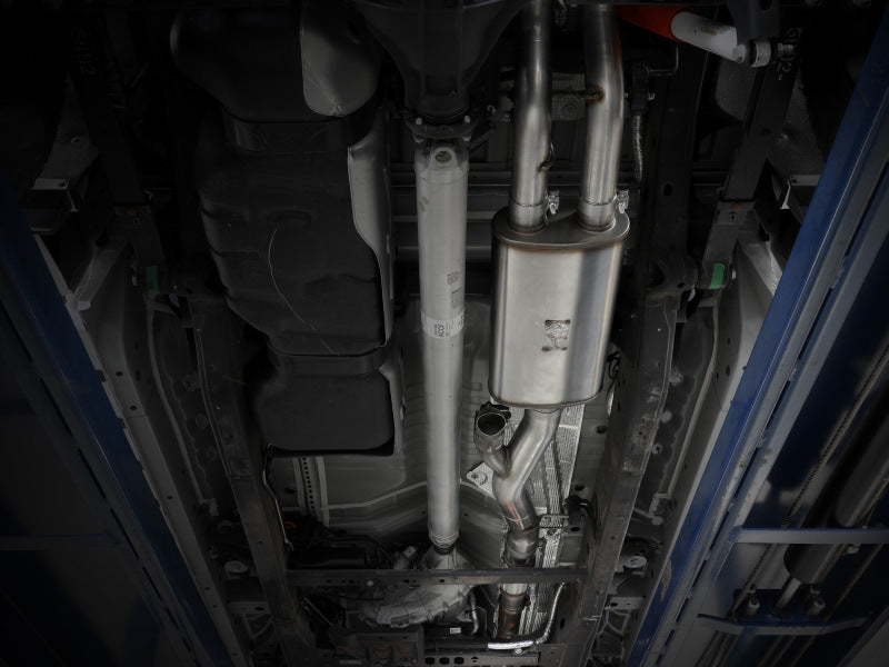aFe Gemini XV 4in to Dual 3in 304 SS Cat-Back Exhaust w/ Cutout 19-21 GM Silverado/Sierra V8-6.2L - 49-34140