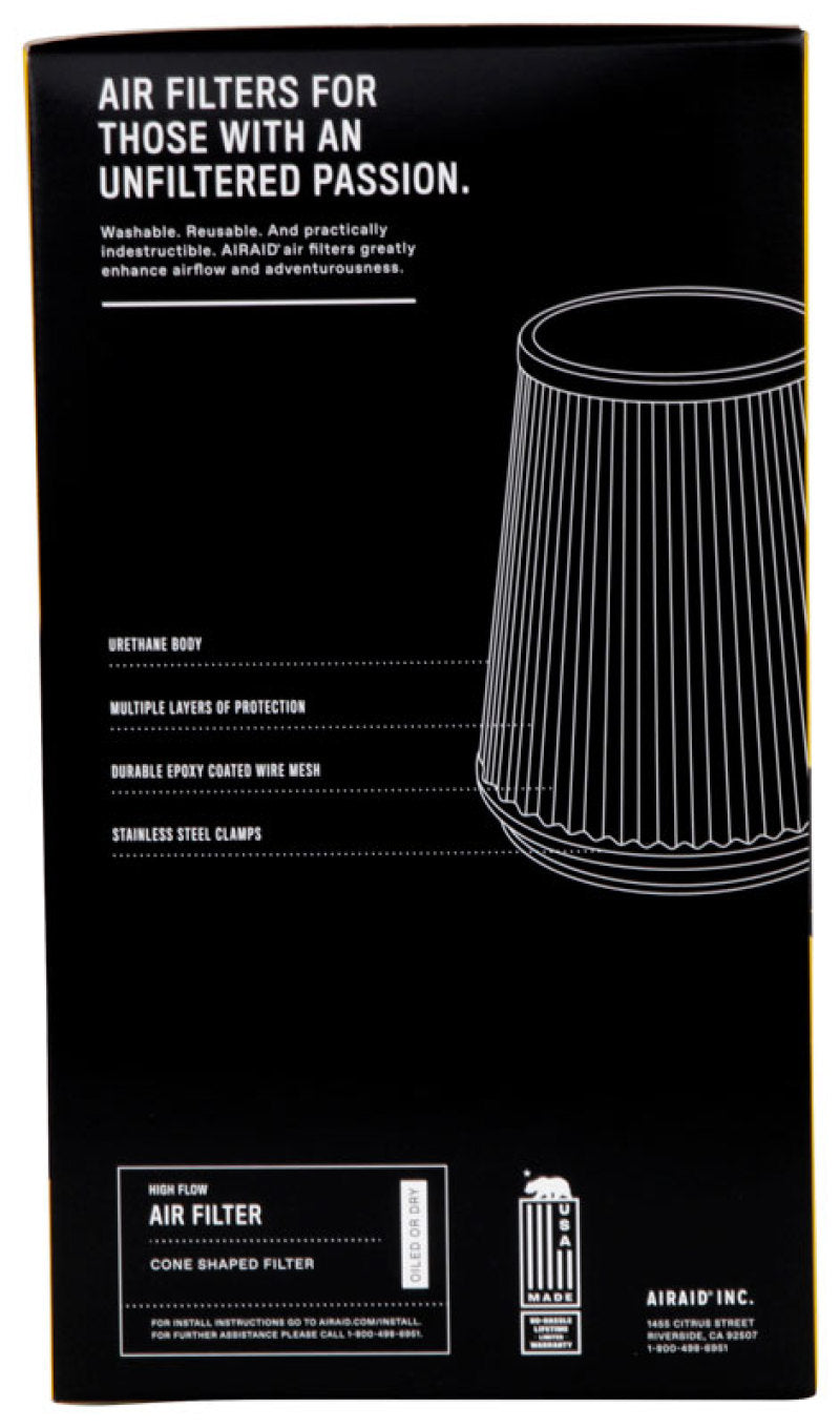 Airaid Universal Air Filter - Cone 4 x 6 x 4 5/8 x 9 w/ Short Flange - 700-471 by Airaid - alternate view