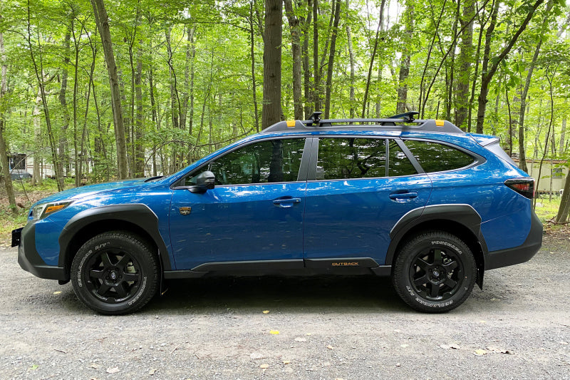 Rally Armor 2022 Subaru Outback Wilderness Black Mud Flap Blue Logo - MF76-UR-BLK/BL