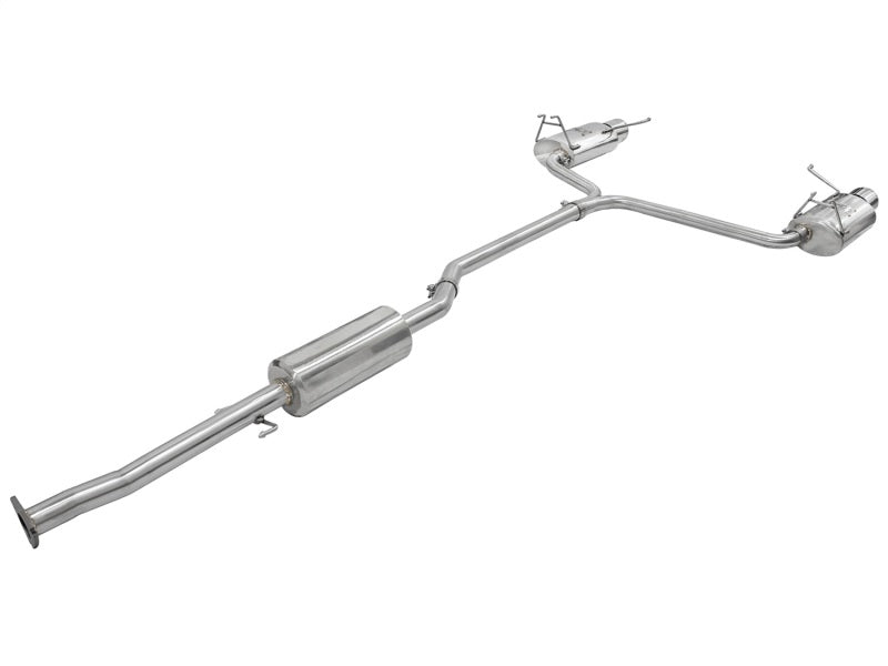 aFe Takeda Exhaust 2.25in to 2in Dia 304SS Cat-Back w/Polished Tips 08-12 Honda Accord Coupe V6 3.5L - 49-36612