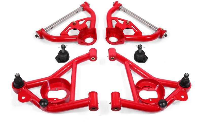 BMR 78-87 G-Body Upper And Lower A-Arm Kit - Red - AA030R