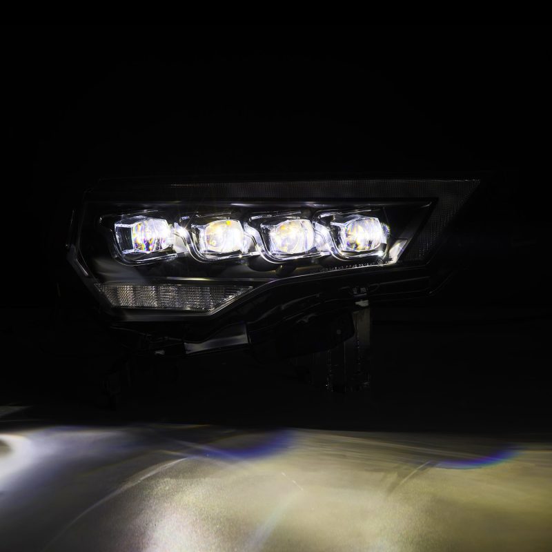 AlphaRex 14-22 Toyota 4Runner (2021 Req. Conv) NOVA LED Proj HL Blk w/Actv Light &amp; Seq. Sig + SB DRL