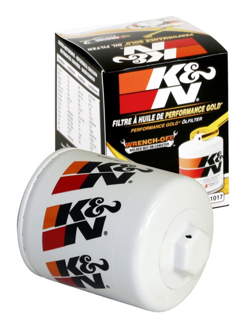 K&amp;N 3.74inch / 2.98 OD Performance Gold Oil Filter - HP-1017