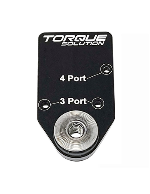 Torque Solution Billet MAC Valve Mount Bracket - For 3/4 Port MAC Solenoid Valves - TS-UNI-646 by Torque Solution - front vie