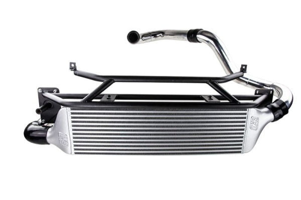 Turbo XS FMIC for 15-16 Subaru WRX - Polished Pipes - W15-FMIC-POL for 2015-2021 Subaru WRX - front view