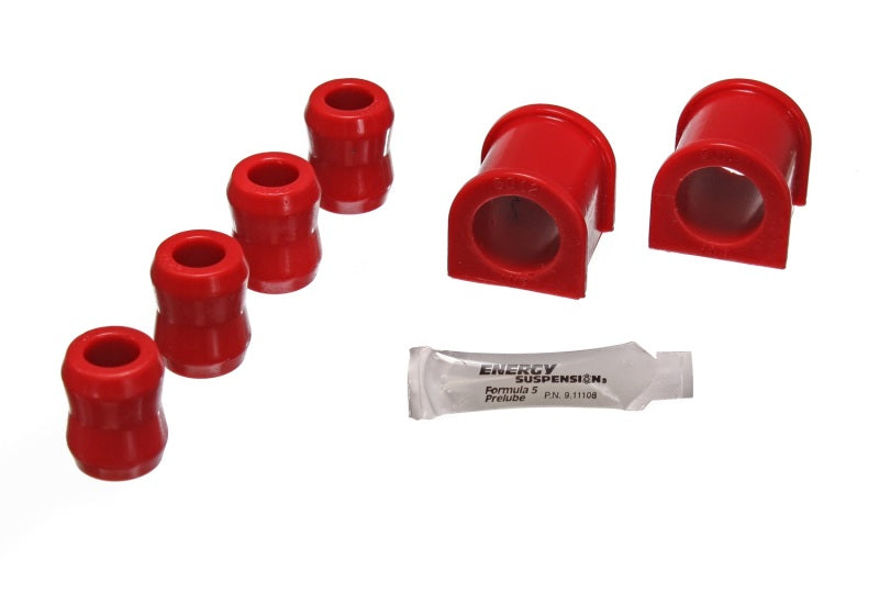 Energy Suspension 87-96 Jeep Wrangler YJ Red Frt 1-1/8in Sway Bar Bushing Set w/End Link Bushings - 2.5107R for 1987-1995 Jee