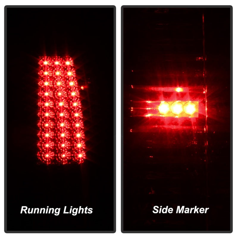 Xtune Chevy Silverado 1500/2500/3500 99-02 LED Tail Lights Red Smoke ALT-ON-CS99-LED-RS - 5011763