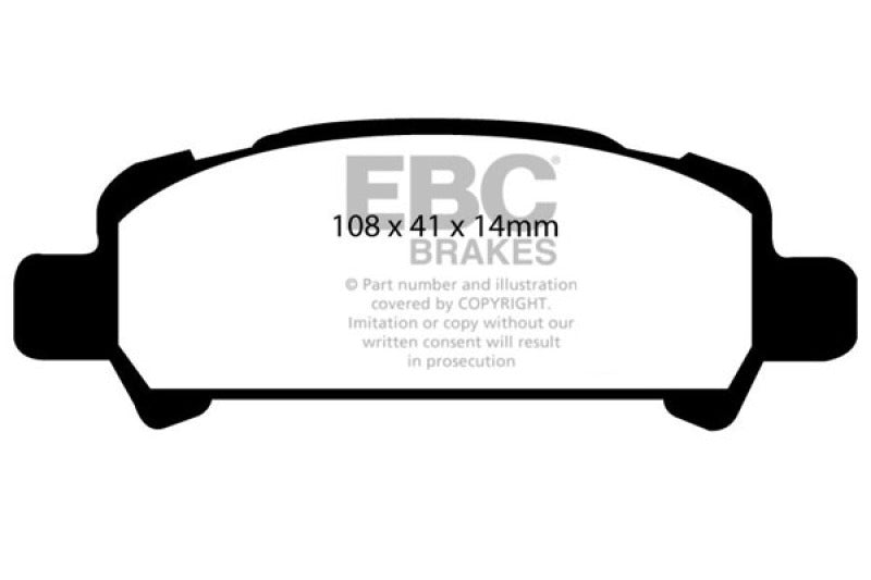 EBC 02-06 Subaru Baja 2.5 Redstuff Rear Brake Pads - DP31293C