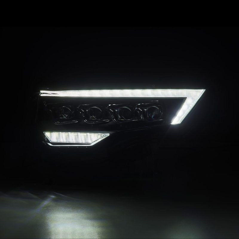 AlphaRex 14-22 Toyota 4Runner (2021 Req. Conv) NOVA LED Proj HL Blk w/Actv Light &amp; Seq. Sig + SB DRL