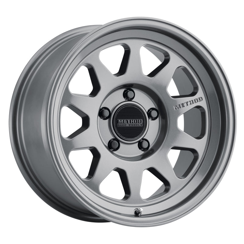 Method MR316 17x8.5 0mm Offset 5x5 71.5mm CB Gloss Titanium Wheel - MR31678550800