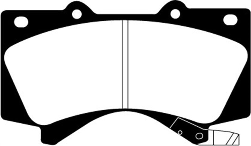 EBC 08+ Lexus LX570 5.7 Greenstuff Front Brake Pads - DP61815