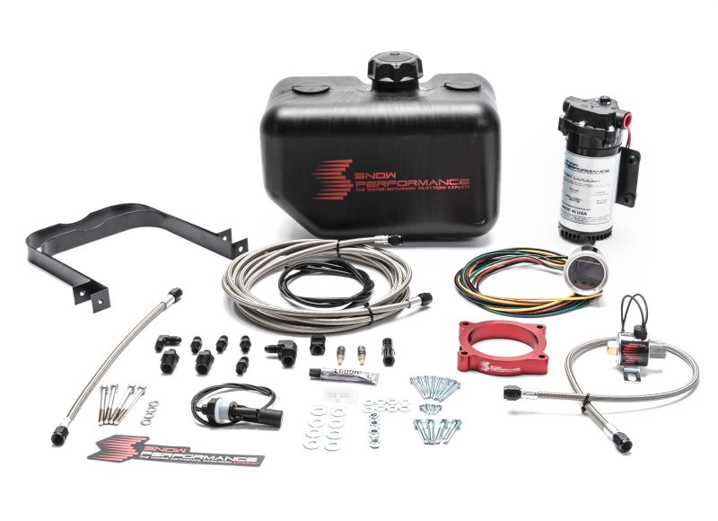 Snow Performance 11-17 Mustang Stg 2 Boost Cooler F/I Water Injection Kit (SS Braid Line &amp; 4AN)