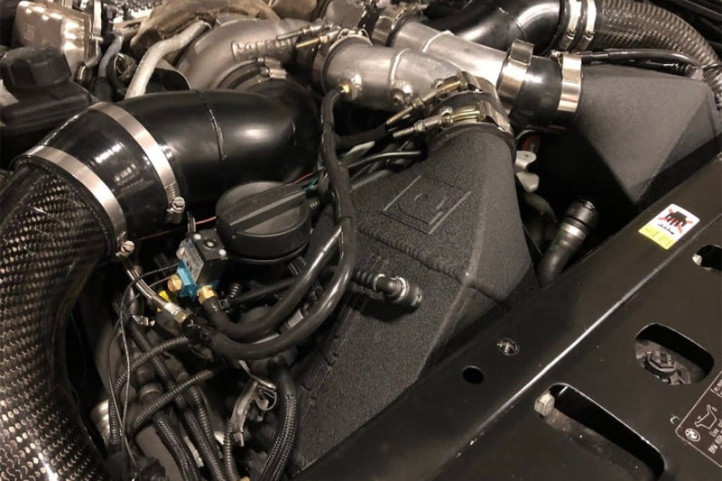 CSF 12-16 BMW M5 (F10) / 12-18 BMW M6 (F06/F12/F13) Twin Charge-Air-Cooler Set - Crinkle Black - 8109