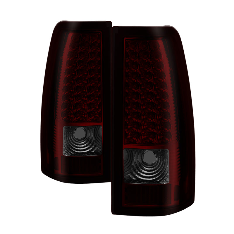 Xtune Chevy Silverado 1500/2500/3500 99-02 LED Tail Lights Red Smoke ALT-ON-CS99-LED-RS - 5011763