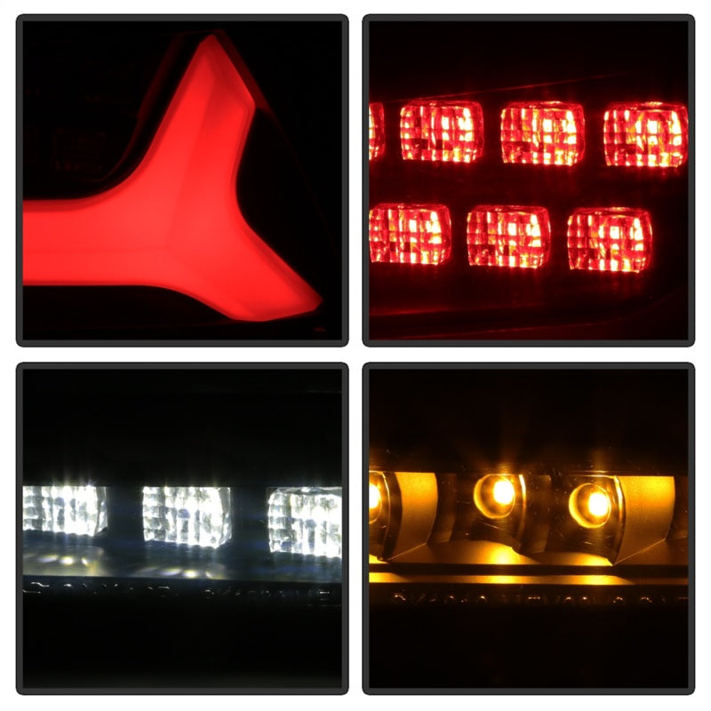 Spyder Mitsubishi Lancer/Evolution X 08-14 V2 LED Tail Lights - Black Smoke ALT-YD-ML08V2-SEQ-BSM - 5088147