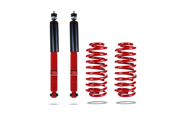 Pedders EziFit SportsRyder Rear Spring And Shock Kit 05-14 Ford Mustang - PED-902222 for 2005-2014 Ford Mustang - front view