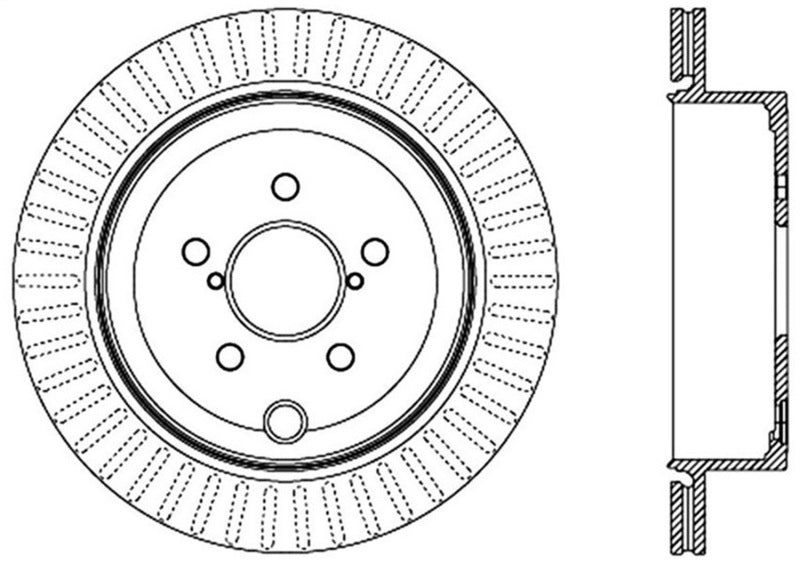 StopTech Power Slot 13 Scion FR-S / 13 Subaru BRZ Rear Left Slotted Rotor - 126.47031SL