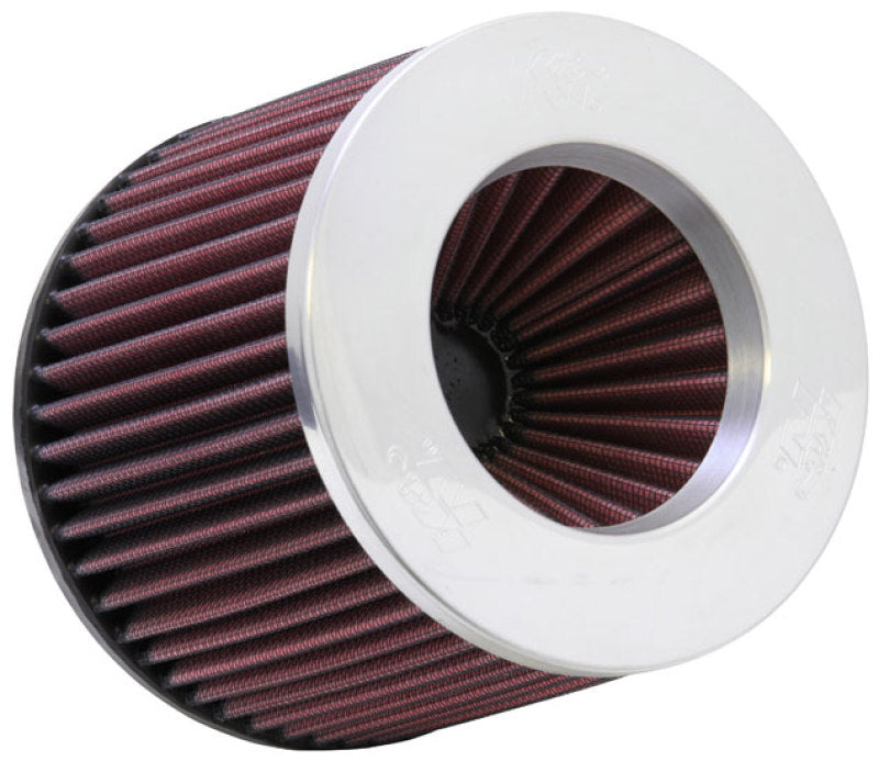 K&amp;N Universal Filter 3 inch Flange 6 inch Base 5 1/4 inch Top 5 inch Height w/ Polished Top - RR-3003