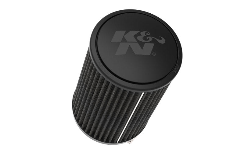 K&N Universal Air Filter (4in. Flange / 6in. Base / 5.25in. Top OD / 9.25in. Height) - RU-3112HBK by K&N Engineering - front 