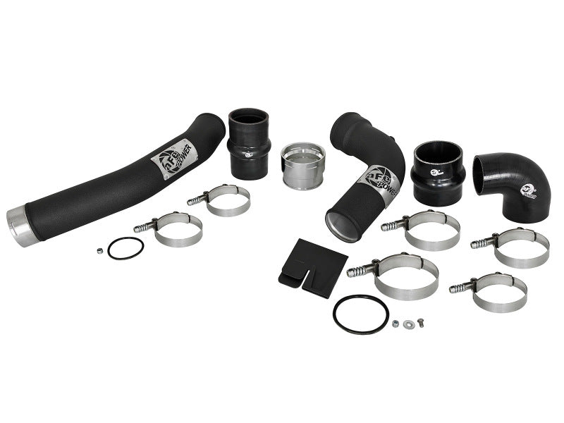 aFe Bladerunner 3in Hot and Cold Side Black Intercooler Tubes 2017 Ford Diesel Trucks V8 6.7L (td) - 46-20314-B