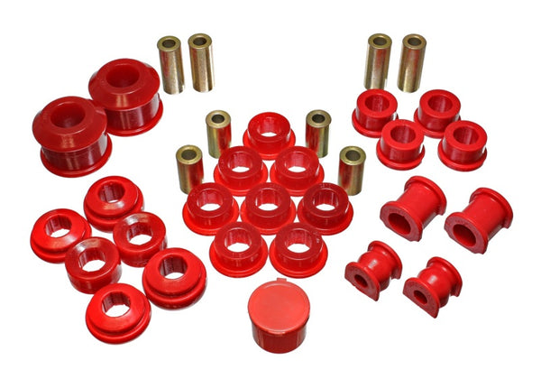 Energy Suspension 02-05 Honda Civic Si Red Hyper-Flex Master Bushing Set - 16.18112R for 2002-2005 Honda Civic - front view