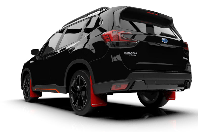 Rally Armor 19-21 Subaru Forester Red UR Mud Flap w/ White Logo - MF52-UR-RD/WH
