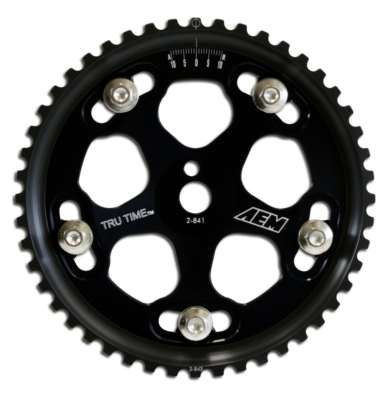 AEM Evo 8 &amp; IX Black Tru-Time Cam Gear - 23-831BK
