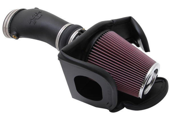 K&N 10-14 Ford Mustang Shelby GT 5.4L V8 Performance Intake Kit - 57-2579 for 2010-2014 Ford Mustang - front view