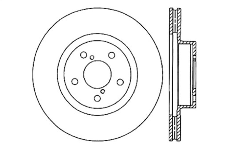 StopTech Drilled Sport Brake Rotor - 128.47021R