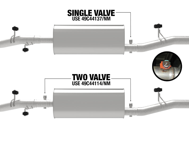 aFe 20-21 GM Trucks (V8-6.2L) 409 Stainless Steel Muffler Upgrade Pipe - 49C44137
