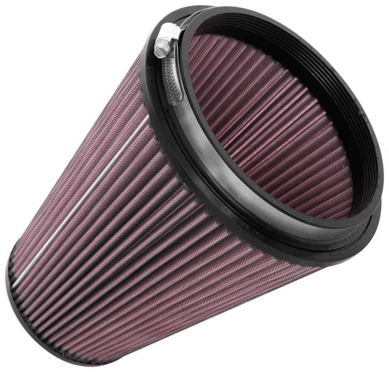 K&amp;N Universal Clamp-On Air Filter 6in FLG / 7-1/2in B / 4-1/2in T / 9in H - RU-5046