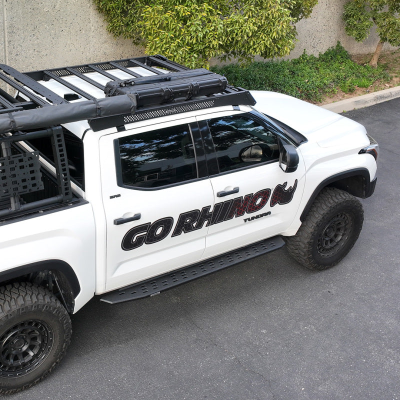 Go Rhino 22+ Toyota Tundra CrewMax Ceros Low Profile Roof Rack - Tex. Blk - 5933180T