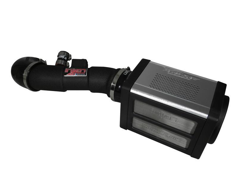 Injen 04-10 QX56 / 04-12 Amada/Titan V8 5.6L w/Power Box Wrinkle Black Power-Flow Air Intake System - PF1950-1WB