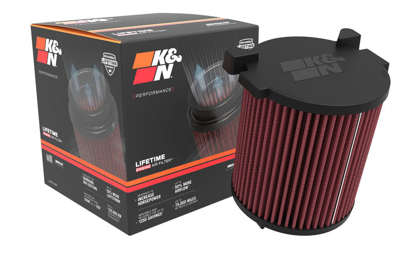 K&amp;N 03 Audi A3 L4-1.6L Drop In Air Filter - E-2014