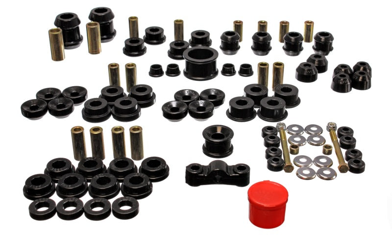 Energy Suspension 94-01 Acura Integra (except Type R) Black Hyper-Flex Master Bushing Set - 16.18105G for 1994-2001 Acura Int