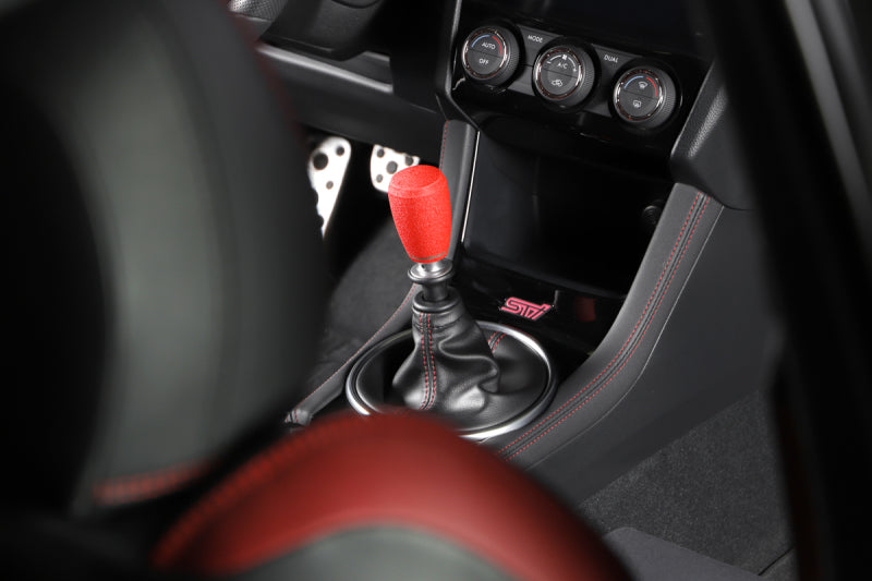 GrimmSpeed Shift Knob Stainless Steel - Subaru 5 Speed and 6 Speed Manual Transmission - Red - 380000