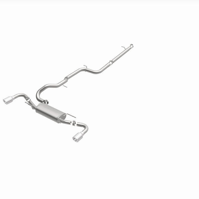 MagnaFlow 10-12 Mazda 3 L4 2.5L Hatchback Split Rear Exit Stainless Cat Back Performance Exhaust - 15146