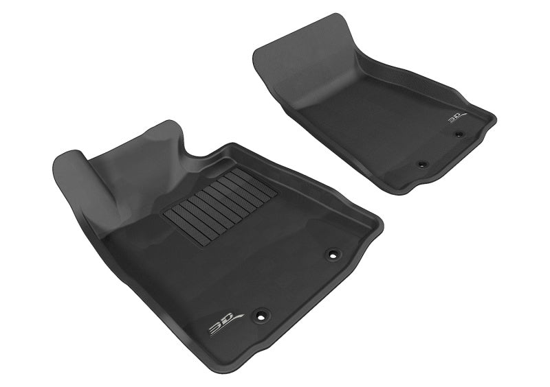 3D MAXpider 2009-2019 Nissan 370Z Kagu 1st Row Floormat - Black - ACEL1NS03811509