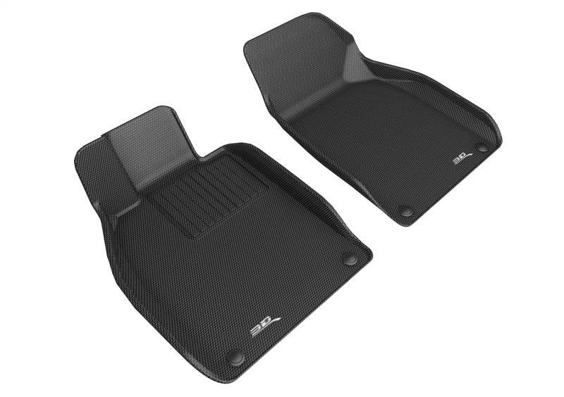 3D MAXpider Custom Fit KAGU Floor Mat (BLACK) Compatible for PORSCHE BOXSTER/CAYMAN/718 2013-2023 - ACEL1PO02211509