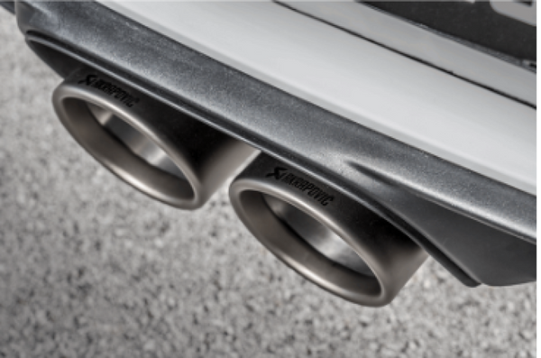 Akrapovic 2018 Porsche 911 GT3 (991.2) Tail Pipe Set (Titanium) - TP-T/S/17 for 2018-2019 Porsche 911 - front view