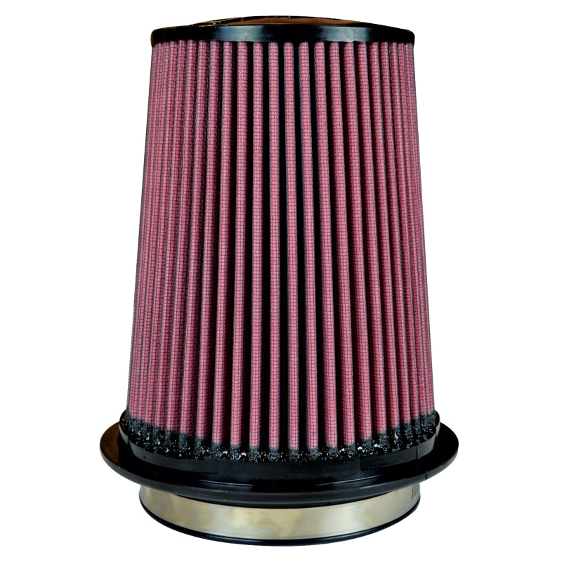 Injen Oiled Air Filter 5.0in Flange ID / 7.0in Twist Lock Base / 7.9in Media Height / 5.0in Top