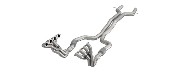 Kooks 22-23 Cadillac CT5-V Blackwing 1 7/8in Header w/ GREEN Exhaust Kit - 2313F432 for 2022-2024 Cadillac CT5 - front view