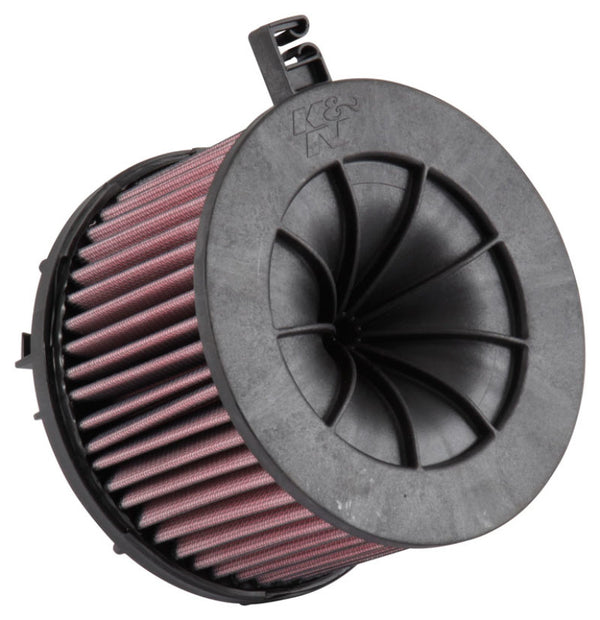 K&N 15-18 Audi A4 L4-2.0 F/I Replacement Drop In Air Filter - E-0647 for 2015-2020 Audi A4 - front view