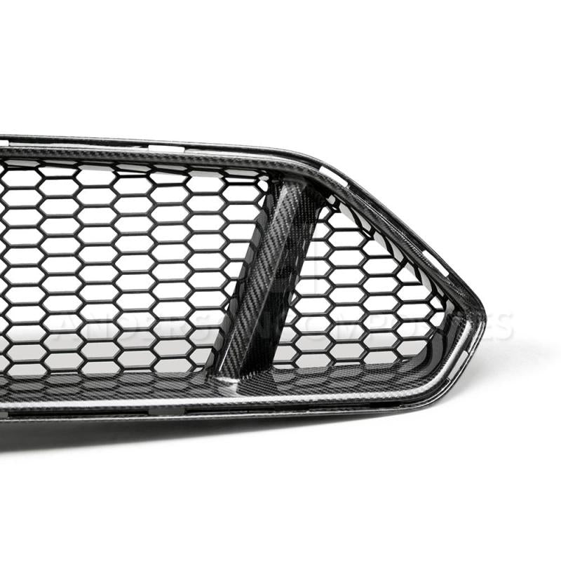 Anderson Composites 2018 Ford Mustang Type-GT Carbon Fiber Upper Grille - AC-FG18FDMU-GT