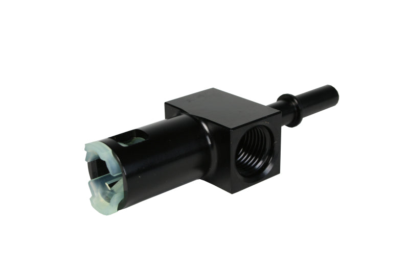 Aeromotive 5/16in Quick Connect with AN-06 port and 1/8in gauge port - 15120