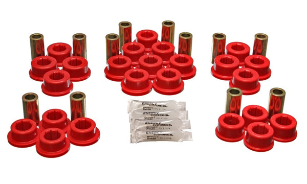Energy Suspension 87-92 Toyota Supra Red Rear Control Arm Bushing Set - 8.3127R for 1987-1998 Toyota Supra - front view