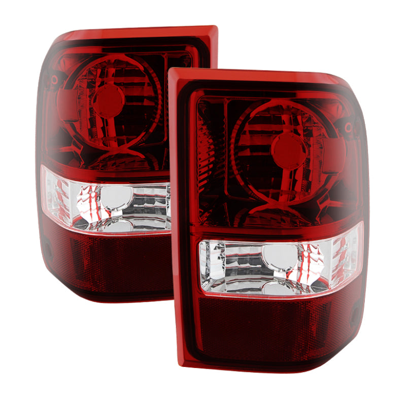 Xtune Ford Ranger 01-11 OEM Style Tail Lights -Dark Red ALT-JH-FR06-OE-RSM - 9028533