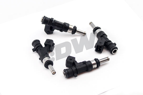 DeatschWerks 07-15 Mitsubishi Evo X 1100cc XT Nozzle Injectors - 17MX-10-1100-4 for 2008-2015 Mitsubishi Lancer - front view