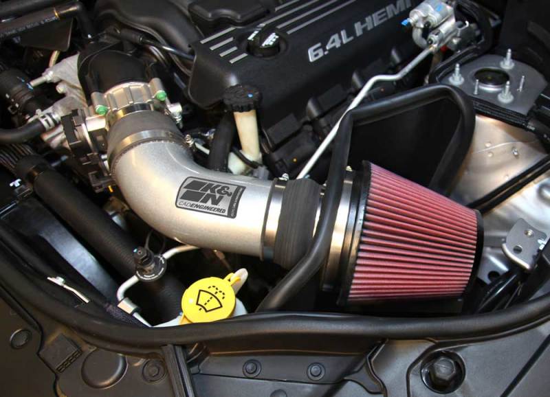 K&N 12-15 Jeep Grand Cherokee SRT 8 6.4L V8 High Flow Performance Intake Kit - 77-1567KS