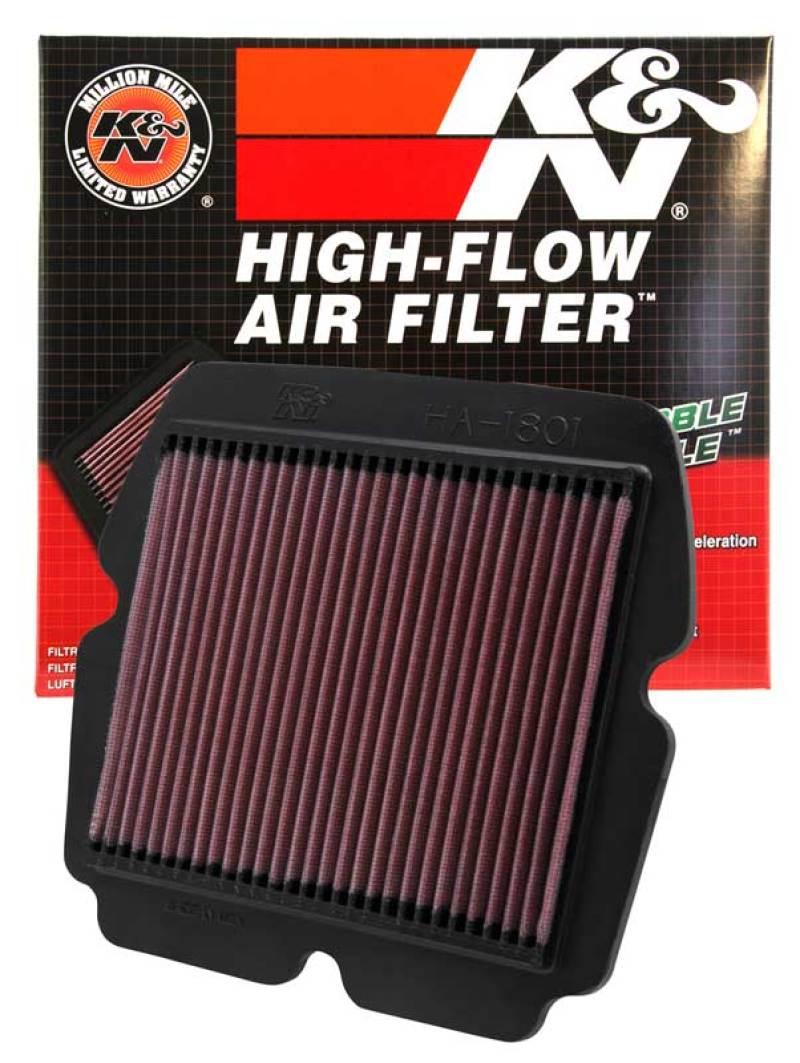 K&N 01-08 Honda GL1800 Gold Wing Replacement Air Filter - HA-1801 for 2007-2016 Honda GL1800 Gold Wing Airbag - installed vie